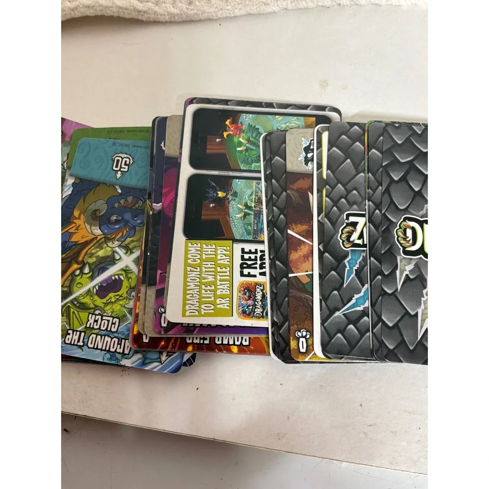 Fantasy Kids Dragamonz Trading Card Lot OS Multicolor